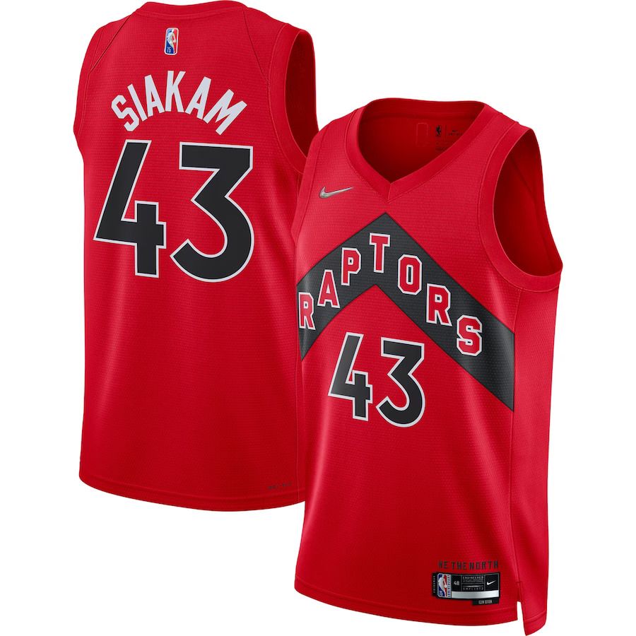 Men Toronto Raptors 43 Pascal Siakam Nike Red Diamond Swingman NBA Jersey